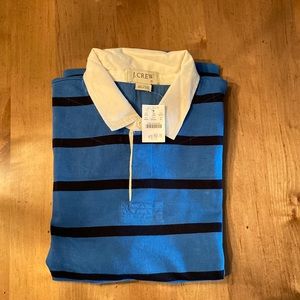 NWT J.Crew Long Sleeve Rugby Shirt. XL.